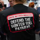 Stopping most pensioners' winter fuel payments caused protests at the Labour party conference in September (Picture: Ian Forsyth)