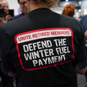 Stopping most pensioners' winter fuel payments caused protests at the Labour party conference in September (Picture: Ian Forsyth)