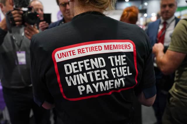 Stopping most pensioners' winter fuel payments caused protests at the Labour party conference in September (Picture: Ian Forsyth)