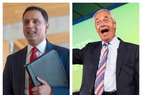 Anas Sarwar and Nigel Farage