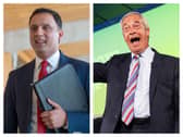 Anas Sarwar and Nigel Farage