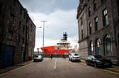 An oil industry supply vessel docked at Aberdeen Harbour (Picture: Andy Buchanan)