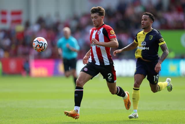 Aaron Hickey will return to the Brentford squad for the first time in 18 months on Sunday. (Photo by Tom Dulat/Getty Images)