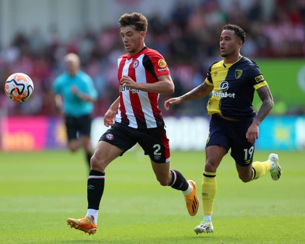 Aaron Hickey will return to the Brentford squad for the first time in 18 months on Sunday. (Photo by Tom Dulat/Getty Images)