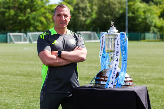 Celtic manager Brendan Rodgers has his eyes on the final part of a treble.