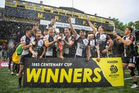 Shogun celebrate winning the Melrose Sevens.