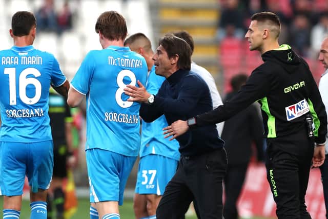 Scott McTominay has flourished under Antonio Conte this season at Napoli - and he could be given a new striker to work alongside next season.