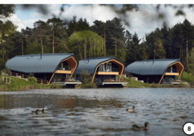 An impression of some of the lodges planned for the proposed Center Parcs site near Hawick in the Scottish Borders. PIC: Center Parcs.