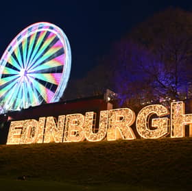 Princes Street Gardens Christmas market in Edinburgh after all outdoor events including the street party and fireworks display planned for Hogmanay were cancelled due to bad weather last year.