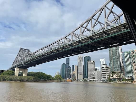 Brisbane's Story Bridge, named after Scottish pioneer, John Douglas Story, one of the 19th-century founders of the city which stands on the lands of First Nations peoples, the Turrbal and Yuggera.
