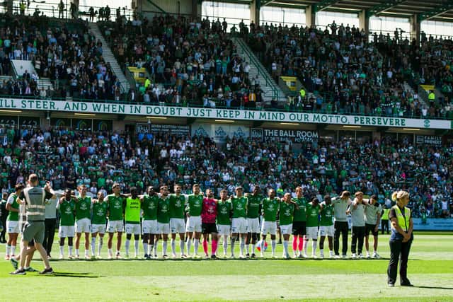 Hibs finished third in the Premiership.