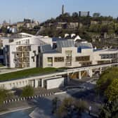 The Scottish Parliament building in Edinburgh