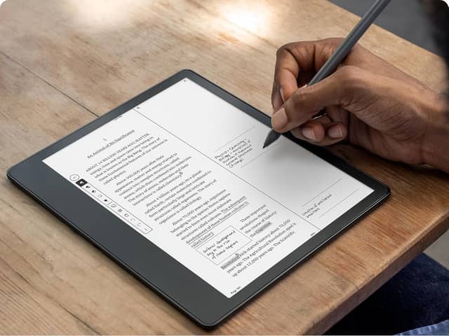 The Kindle Scribe combines distraction-free reading with powerful digital writing tools