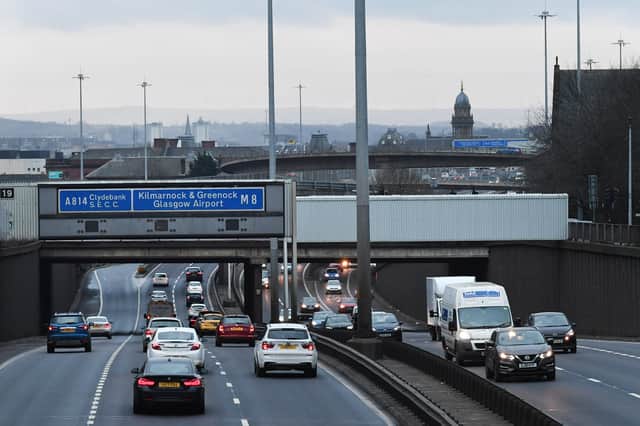 The M8 in Glasgow is a vital transport link (Picture: John Devlin)