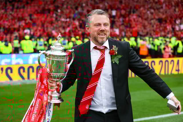 Jimmy Thelin has guided Aberdeen to the Scottish Cup in his first season in charge.