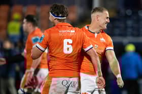 Edinburgh's Jamie Ritchie (L) is back for the quarter-final with the Bulls but Duhan van der Merwe (R) is missing.