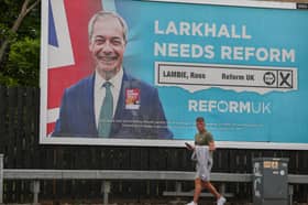 Nigel Farage's Reform UK party are confident of a good result in the Hamilton, Larkhall and Stonehouse by-election (Picture: Jeff J Mitchell)