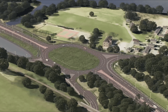 The proposed new Dunkeld roundabout
