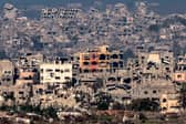 Buildings destroyed in northern Gaza. Former Israeli Prime Minister Ehud Olmert has said the numbers of Palestinian victims are reaching 'monstrous proportions' (Picture: Menahem Kahana)