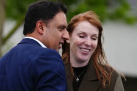  Scottish Labour leader Anas Sarwar gets a visit from Deputy Prime Minister Angela Rayner on the campaign trail in Quarter, South Lanarkshire ahead of the Hamilton, Larkhall and Stonehouse by- election on Thursday. PIC: Andrew Milligan/PA Wire.