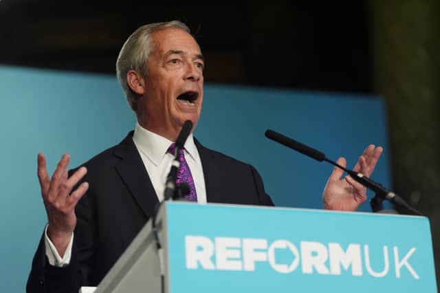 Reform UK leader Nigel Farage