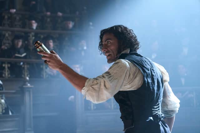 Oscar Isaac as Victor Frankenstein in the film directed by Guillermo del Toro