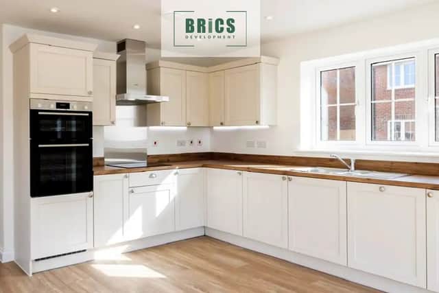 The kitchen is fully fitted