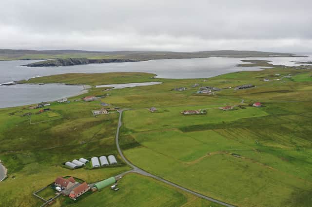 Shetland Islands from the air