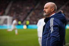 Scotland head coach Steve Clarke looks on during the Nations League A/B play-off second leg defeat to Greece at Hampden Park, on March 23, 2025. (Photo by Alan Harvey / SNS Group)