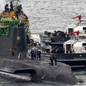 HMS Artful an Astute-class nuclear-powered fleet submarine at His Majesty's Naval Base Clyde