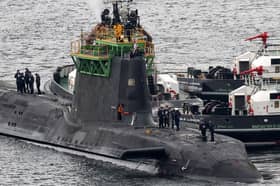 HMS Artful an Astute-class nuclear-powered fleet submarine at His Majesty's Naval Base Clyde