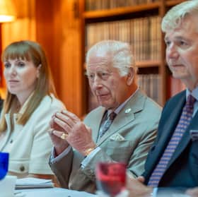 Deputy Prime Minister Angela Rayner and King Charles held a discussion with the Scottish Violence Reduction Unit about youth opportunities in September last year (Picture: Jane Barlow/WPA pool)