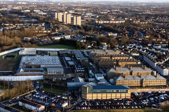 Aerial view of Barlinnie Prison