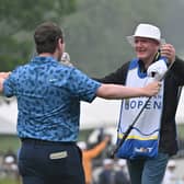Bob MacIntyre with his dad  Dougie after the pair joined forces to win last year’s RBC Canadian Open at Hamilton Golf & Country Club in Ontario