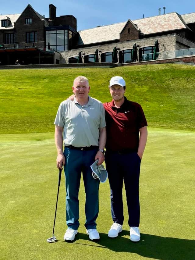 Dougie and Bob MacIntyre enjoyed being back at Hamilton Golf and Country Club on Monday