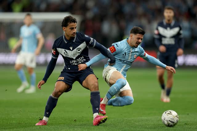 Daniel Arzani, left, is reportedly on Hearts' radar.