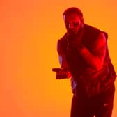 Drake performs during day two of Lollapalooza Chile 2023 on March 18.