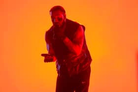 Drake performs during day two of Lollapalooza Chile 2023 on March 18.