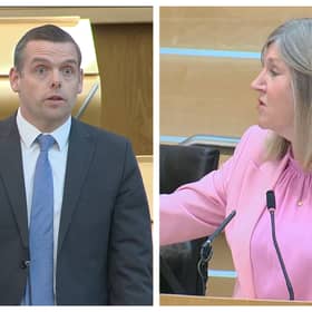 Douglas Ross MSP and Presiding Officer Alison Johnstone