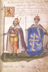 Malcolm III and Queen Margaret of Scotland. New research has illuminated the perspective that the Scottish royal line’s connection to Anglo-Saxon royalty gave Scottish kings a claim to Britain as a whole. PIC: CC.

