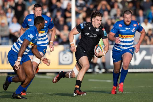 Glasgow Warriors' Josh McKay on the attack during the BKT United Rugby Championship quarter-final win over the DHL Stormers at Scotstoun.