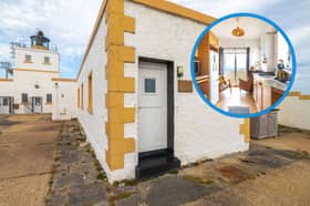 This quirky studio flat at Strathy Point Lighthouse in the Scottish Highlands is listed for sale for offers over £75,000. It was viewed more times during May 2025 than any other property for sale on Zoopla.