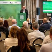 Willie Cameron addresses delegates at the one-day conference in Inverness