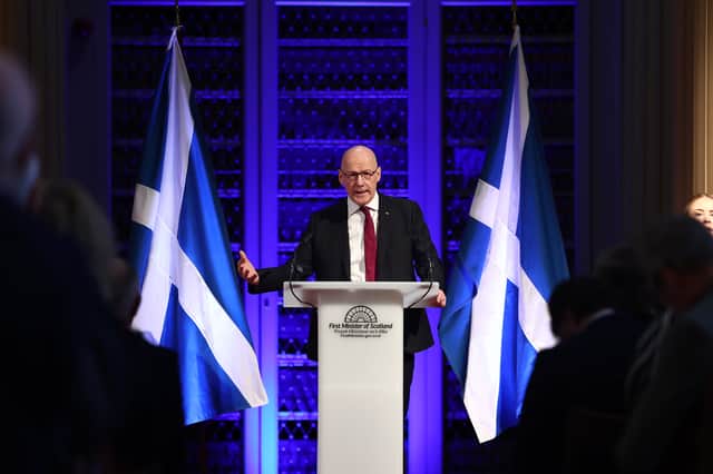 John Swinney's stances on the EU, Donald Trump and migration, among others, have won plaudits (Picture: Jeff J Mitchell)