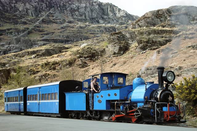 The locomotive visiting the Ffestiniog Railway in 2005