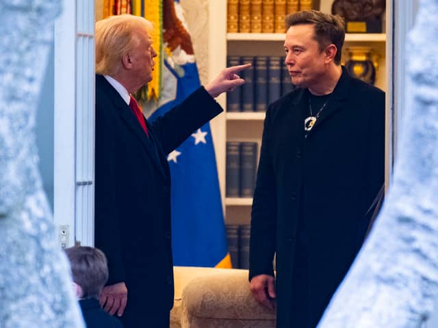 Donald Trump and Elon Musk pictured at the White House in March (Picture: Roberto Schmidt)