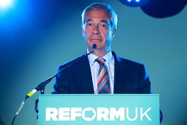 Nigel Farage's Reform UK party is the coming force in Scottish politics (Picture: Lia Toby)