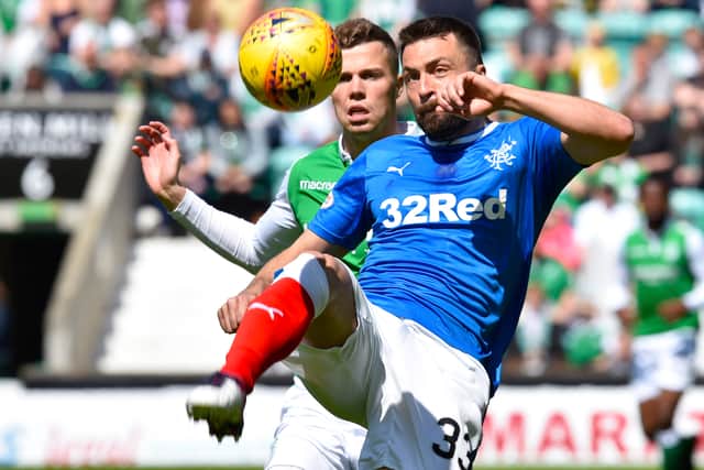 Russell Martin's last match for Rangers was a 5-5 draw with Hibs.