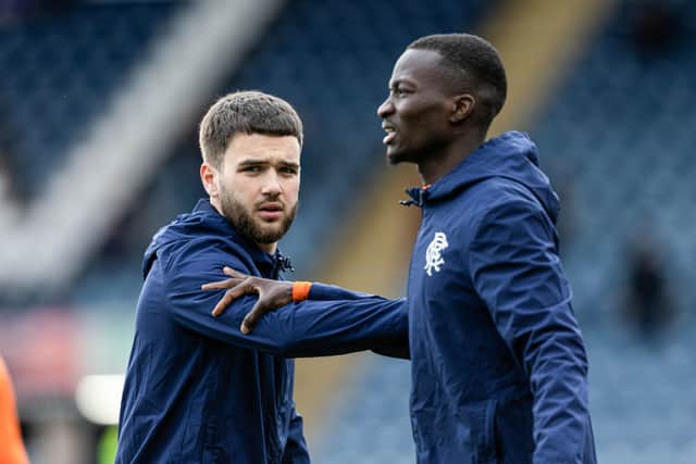 Rangers midfield duo Nicolas Raskin and Mohamed Diomande.