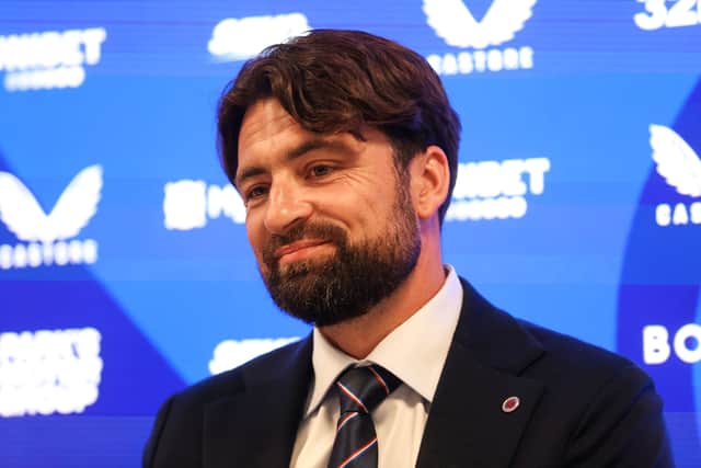 New Rangers head coach Russell Martin.